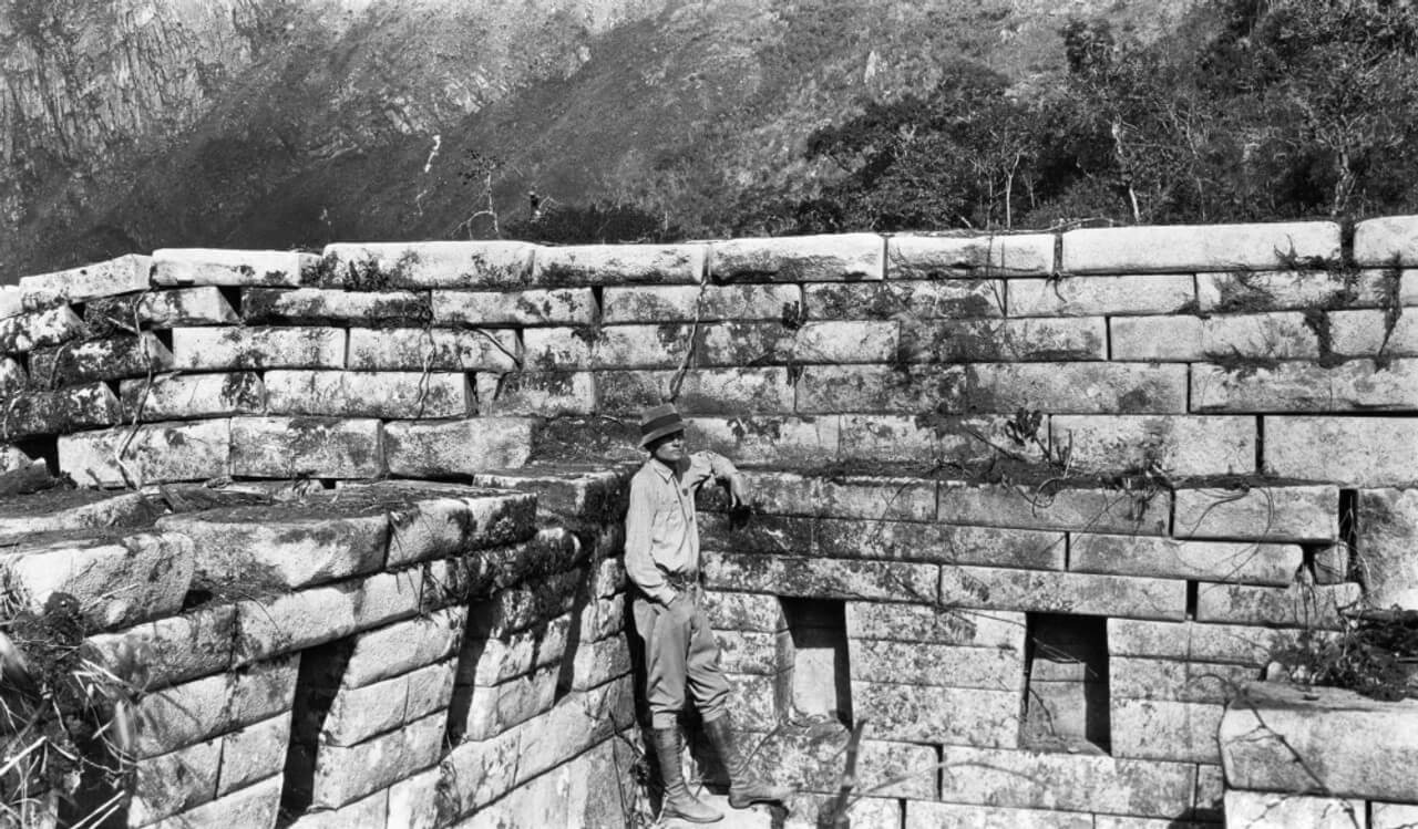 Facts about Machu Picchu: Hiram Bingham inside Machu Picchu