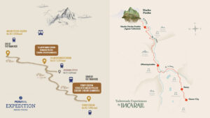 Inca Rail and Peru Rail Train to Machu Picchu Map